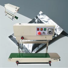 110V 550w Kraft Bag Paper Aluminum Foil Bag Continuous Sealer Sealing Machine