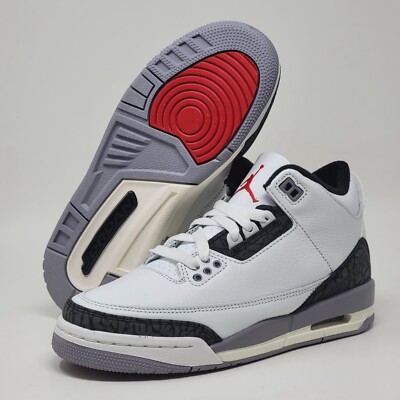 Nike Air Jordan 3 Retro GS Summit White Cement Grey DM0967-106 Youth Size 6Y New