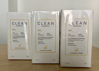 Clean Reserve 3.4 fl oz Women s Eau de Parfum Fragrance, Citron Fig, New In Box