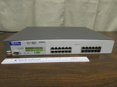 HP Procurve Switch 2424M J4093A Antreiben Oben Pässe Self-Test 2 Gigabit Modules