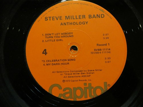 Steve Miller Band – Anthology - 1975 - Capitol SVBB-11114 Vinyl 2xLP G+/F!!! - Picture 8 of 9