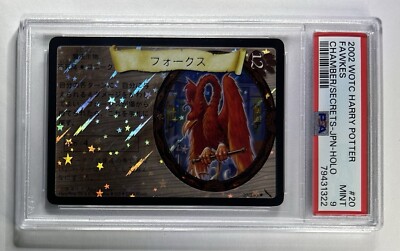 FAWKES Holo Foil 20/140 Harry Potter TCG Chamber Japanese PSA 9