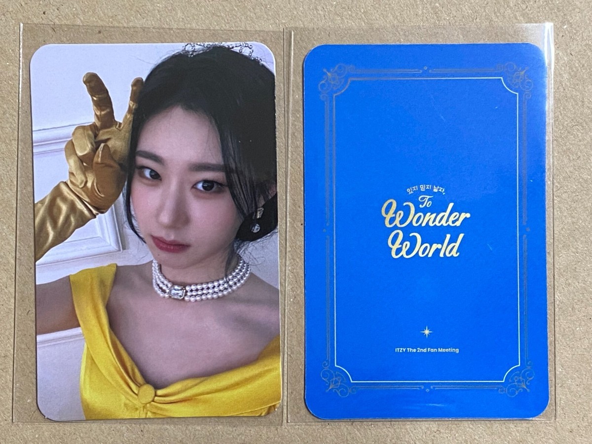 ITZY 2nd FAN MEETING TO WONDER WORLD JYP BENEFIT PHOTOCARD ONLY | eBay