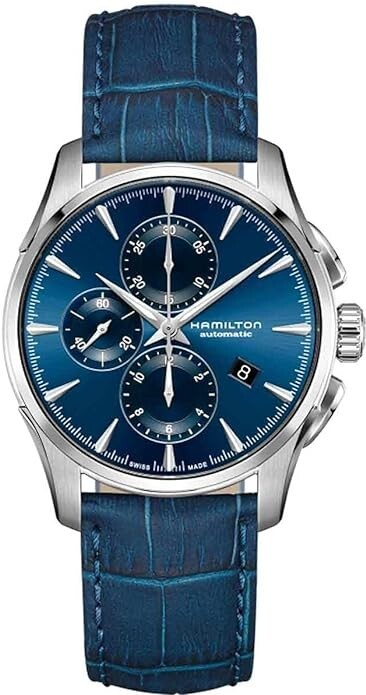 Hamilton Jazzmaster Chronograph Automatic Blue Dial Men's Watch ...