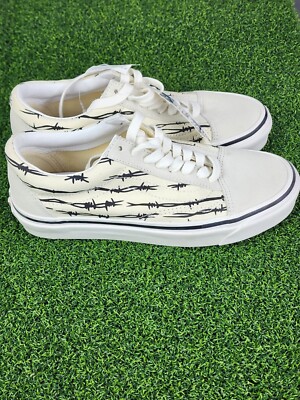 Vans Shoes Men's Size 7 OLD SKOOL 36 DX Anaheim Factory Barbed Wire White New