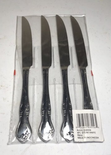 REED & BARTON HERITAGE MINT RoseQueen STAINLESS FLATWARE 4 Piece Setting RB56