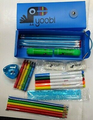 Yoobi School Case Full Of Supplies-New and Unused Fun For Kids* 