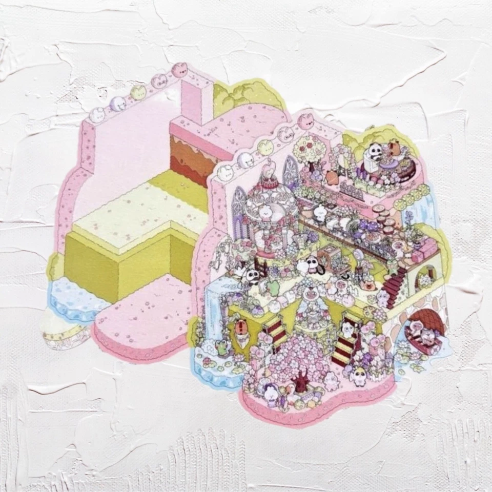 Dos salas de escena isométricas extra grandes (3D) 11,4 x 8,3. Festival de Hielo y Jardín. Foto 4 de 4