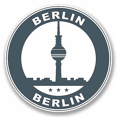 Berlin Germany Suitcase Vinyl Sticker SELECT SIZE