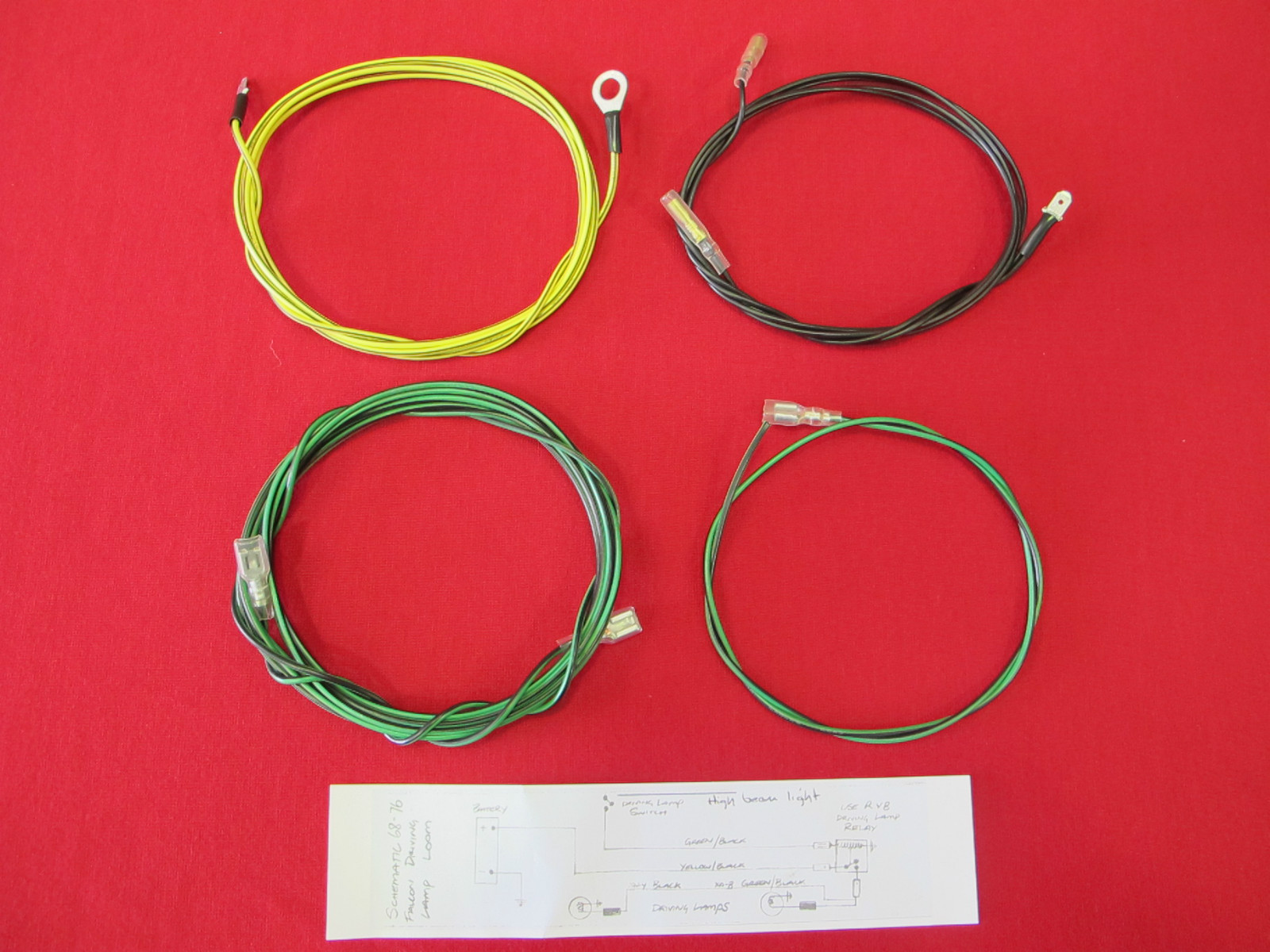 XW XY GS GT HO DRIVING LIGHT WIRING LOOM KIT SUIT HELLA FORD FALCON