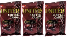 3 BAGS UNITED COFFEE HARD CANDY Thailand Indonesia 4.94oz 140g 30pcs