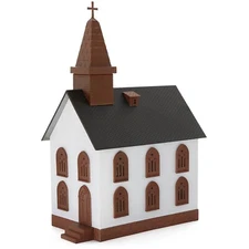 HO Scale 1:87 Model Church Assembled Painted 2-Story