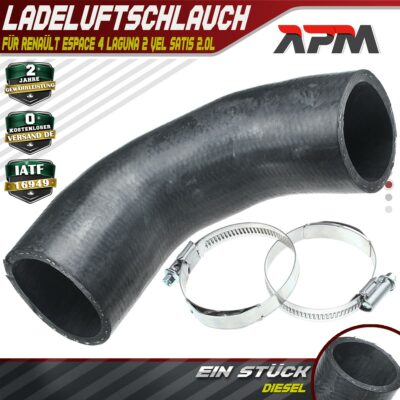 Ladeluftschlauch Turboschlauch für Renault Espace IV Laguna II Vel Satis 2.0 dCi