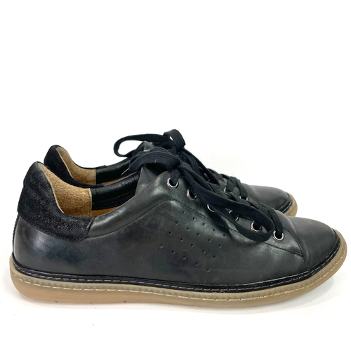 Sofft Womens 10 Arianna Sneaker Lace Up Comfort Shoes Black Leather Casual