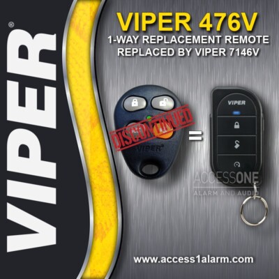 NEW Viper 7146V 4-button 1-Way Remote Control For The Discontinued Viper 476V