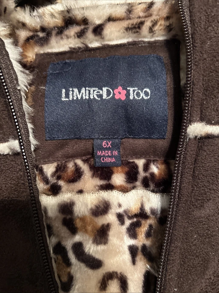 Abrigo Limited Too Girls, marrón, 6X Foto 4 de 4