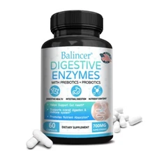 Digestive Enzymes Promotes Digestive And Immune System Health 30-120 Capsules