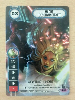 Star Wars Destiny Machtgeschwindigkeit #55 Full Art Promo Card 2018 deutsch