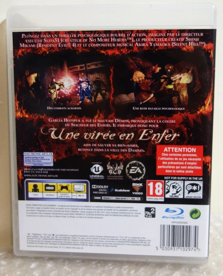 2011 Sony Playstation 3 PS3 Shadows Of The Damned French Version - Image 3 of 3