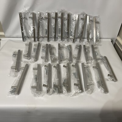 30pcs Stainless Steel T bar Kitchen Cabinet Door Handles Drawer Pulls Knobs Lot