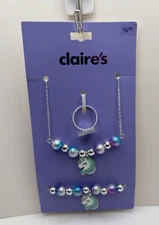 NEW Unicorn Necklace Bracelet & Ring from Claire's