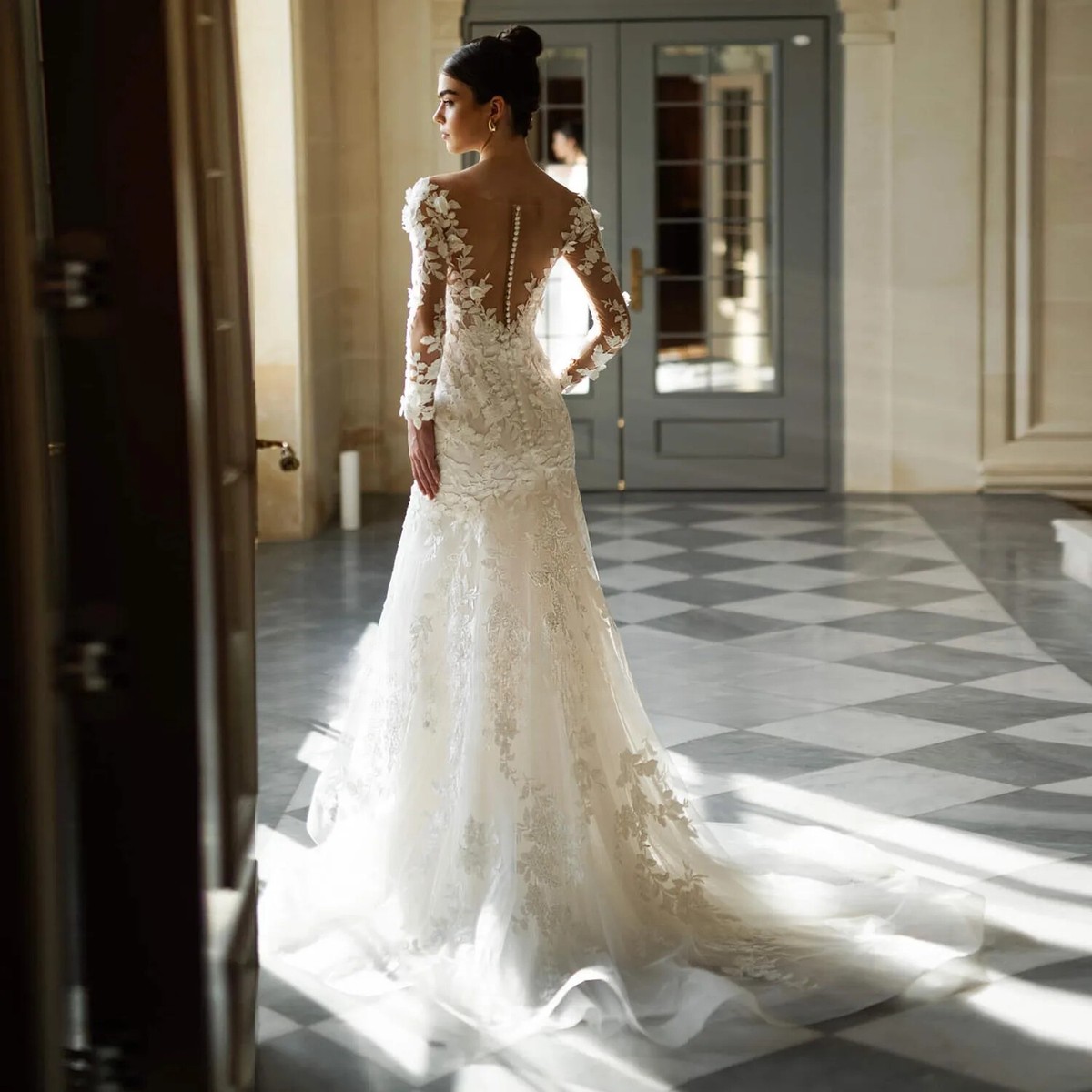 Ball Gown Best Wedding Dresses For Busty Brides Backless Long Sleeve Cheap Wedding Mermaid Dresses Long Ball Gown Best Wedding Dresses For Busty Brides Backless Long Sleeve Cheap Wedding Mermaid Dresses Long