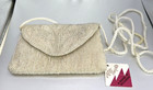 After Thoughts Beaded Evening Bag Purse White