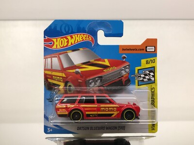 HOT WHEELS GHC90 DATSUN BLUEBIRD 510 WAGON -RED 3inch- GOOD IN BLISTER - A007