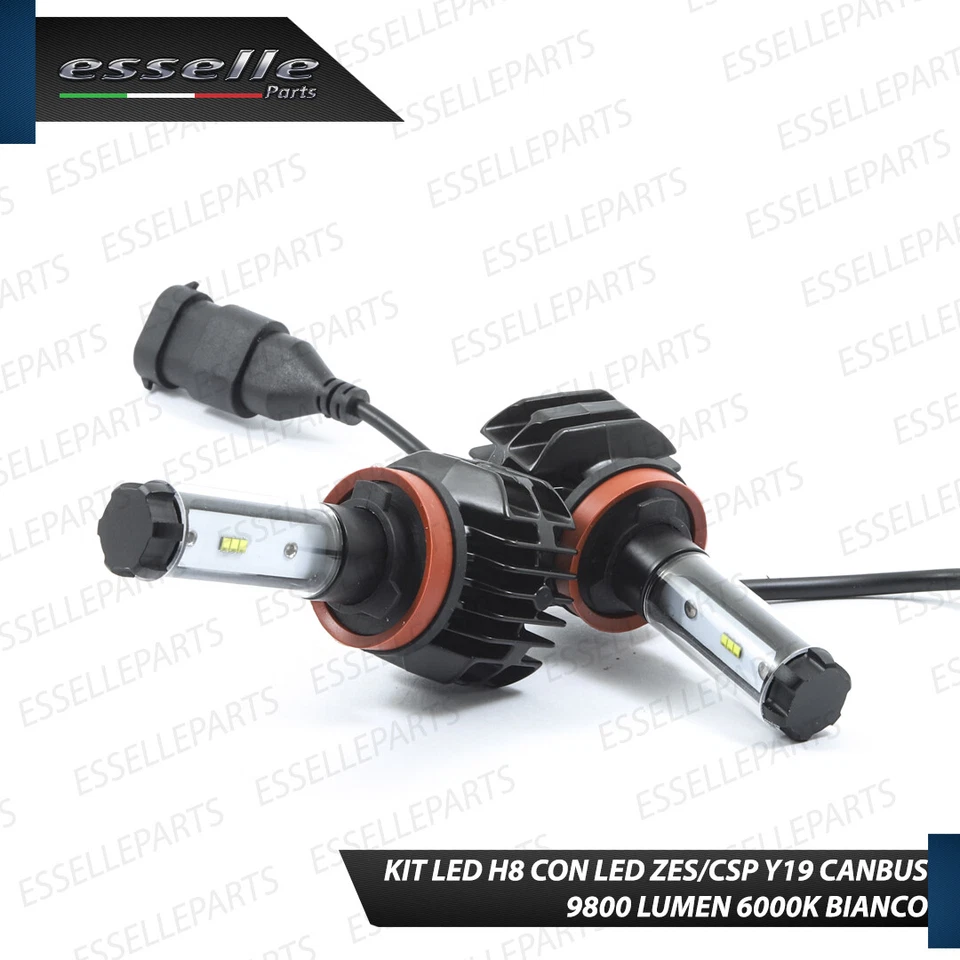 KIT FULL LED SAAB 9-3 MK2 H8 6000K CANBUS XENON 9800 LM LUMEN FENDINEBBIA - Immagine 2 di 4