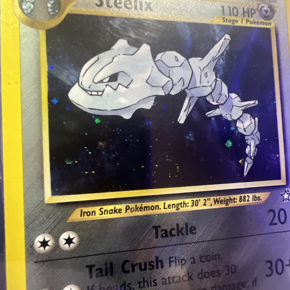 🔥🌀SWIRL🌀🔥Steelix Pokemon 2000 Neo Genesis Unlimited 15/111