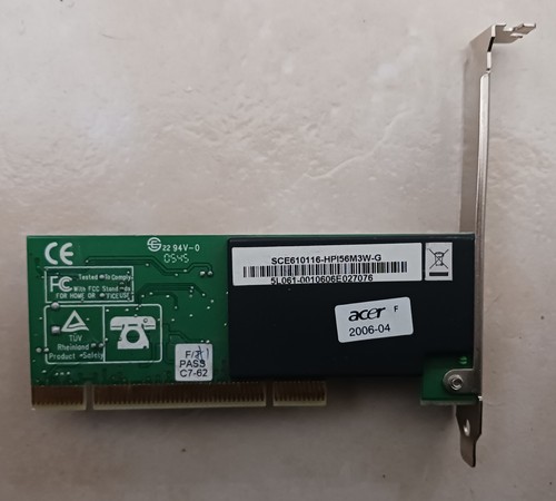 ACER HPI56M3 G1700201016210 V2.1 56K PCI Internal Modem - Afbeelding 2 van 3