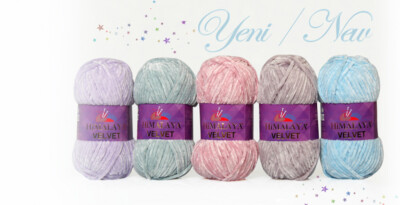 (25,00  /kg) NEU 100g Himalaya Velvet - Chenille Garn in tollen Farben !!! NEU