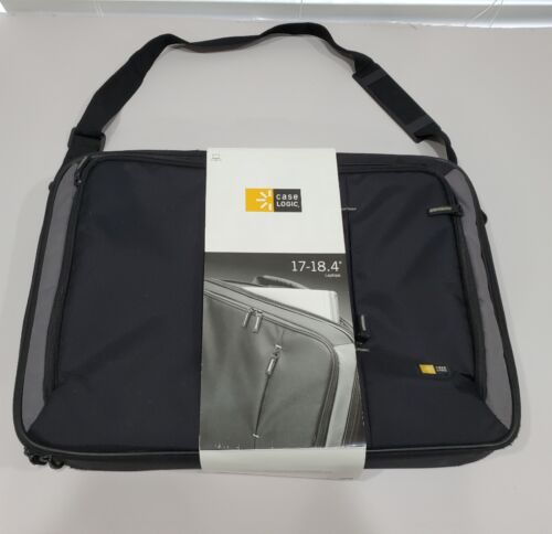 Case Logic Laptop Case Fits Screens Up to 18.4 inch Black Shoulder Strap VNC-218