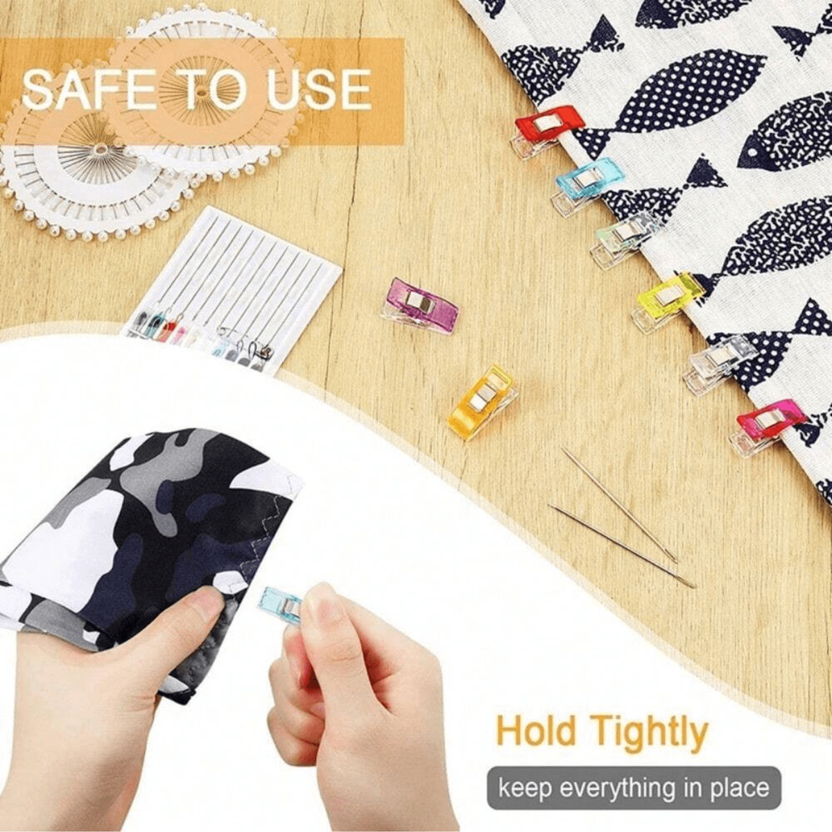 Acquista Clip Da Cucito Morsetti In Plastica Quilting Artigianato - Foto 9