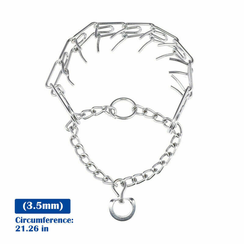 Collar de cadena de estrangulador de entrenamiento para perros ajustable metal acero pinchazo 0,4 cm 16"-22" - Imagen 16 de 16