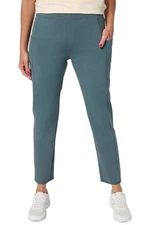 Denim & Co. Women's Active Duo Stretch Slim Straight Ankle Dark Slate