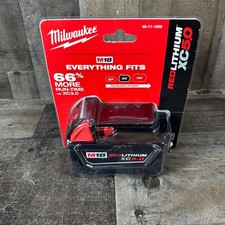 1 NEW IN PACK Genuine Milwaukee M18 48-11-1850 5.0 AH Battery 18V XC 18 Volt