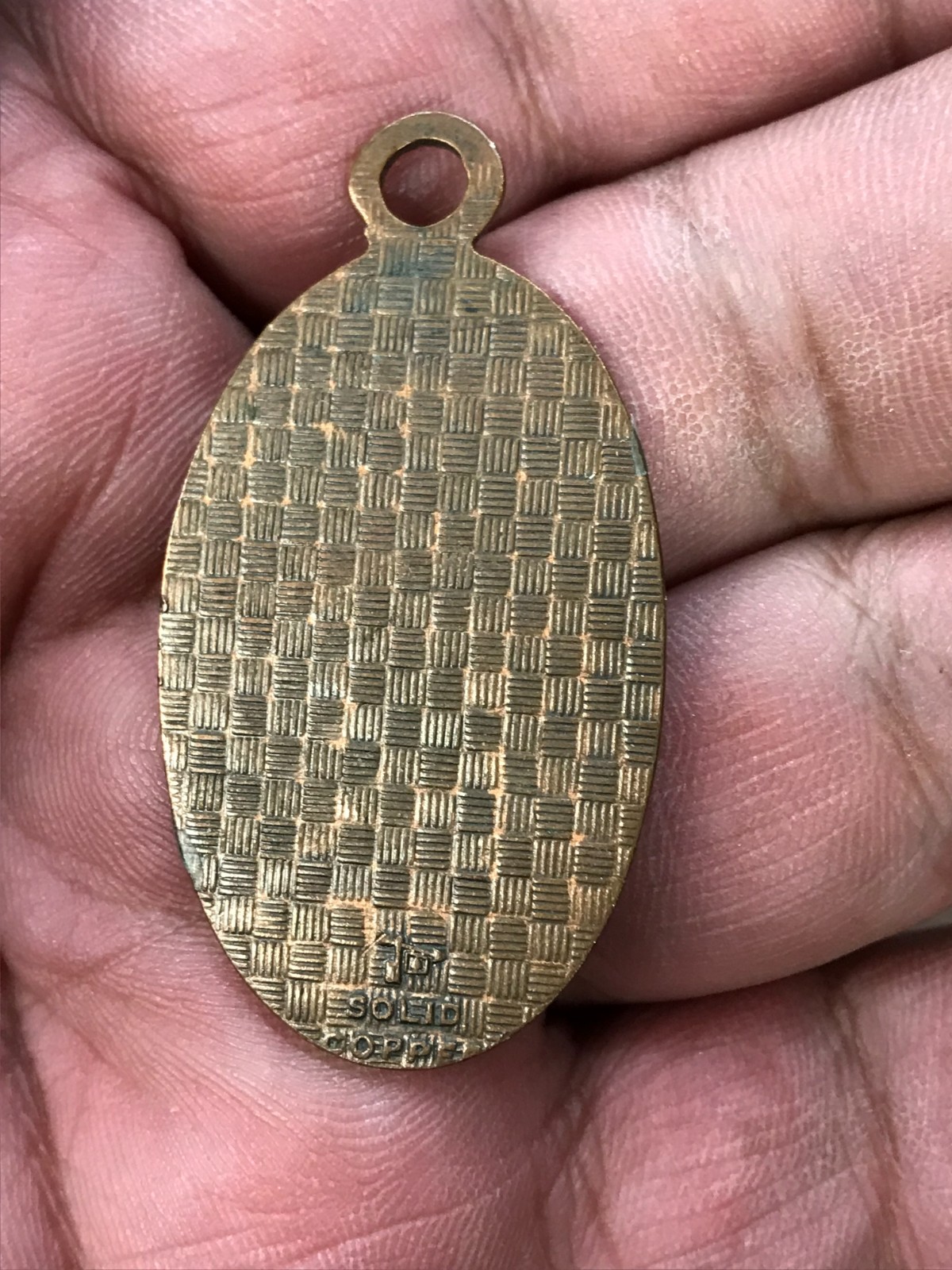 bell trading post solid copper indian pendant - image 2