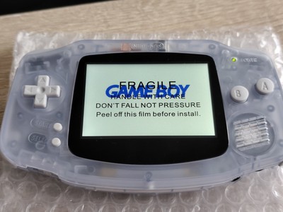 Gameboy Advance (wie neu) IPS Display Gehäuse Zubehörpaket Akku USB C Hülle