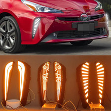 Led Drl Daytime Running Light Kit Fog Lamp For Toyota Prius 2019-2022