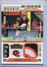 2024 Panini Contenders - Jermaine Burton Rookie Ticket RPA! Gold RC 01/25!