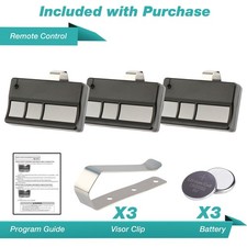 3x For Sears Craftsman 139.53708 61LM 63LM Garage Door Opener Remote 390mhz