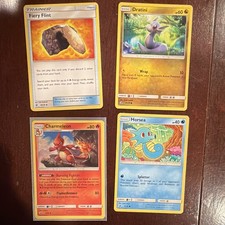 Pokemon TCG Dragon Majesty 4-Card Lot Fiery Flint Dratini Charmeleon Horsea