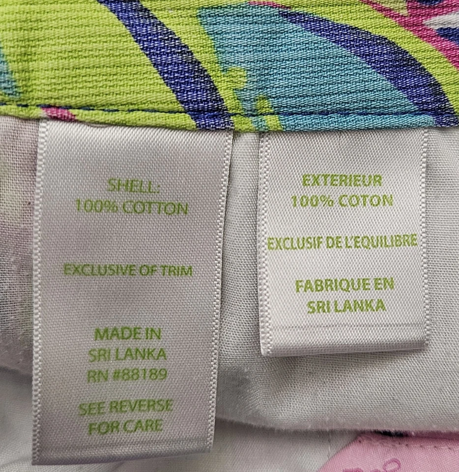 Pantalones Cortos Florales Tropicales Lilly Pulitzer Magnolia Dobladillo Vieira Rosa Para Mujer Talla 00 Foto 4 de 4