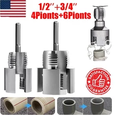 Integrated Internal & External Pipe Threading-Tool PVC Pipe Threader Cutting Kit
