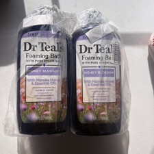 Dr Teal's Foaming Bath w/Epsom Salt,  Essential Oil 34Oz Lot of 2 