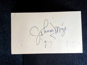 JOHNNY MIZE YANKEES HOF AUTOGRAPHED 1953 GOVERNMENT POSTCARD
