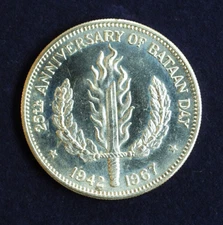 1967 Philippines One Peso 3/4 OZ 90% Silver Coin KM# 195 Proof