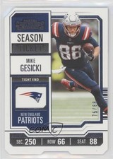 2023 Panini Contenders Season Ticket Ticket Stub 75/88 Mike Gesicki #70 1cx3