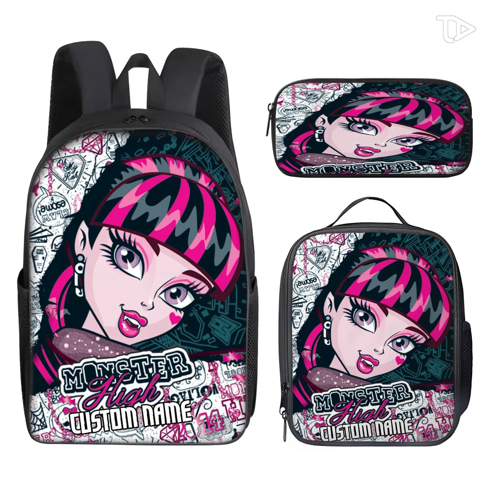 Vampire Backpack Set, Back to School Backpack